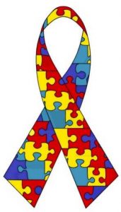 puzzle ribbon - about autism