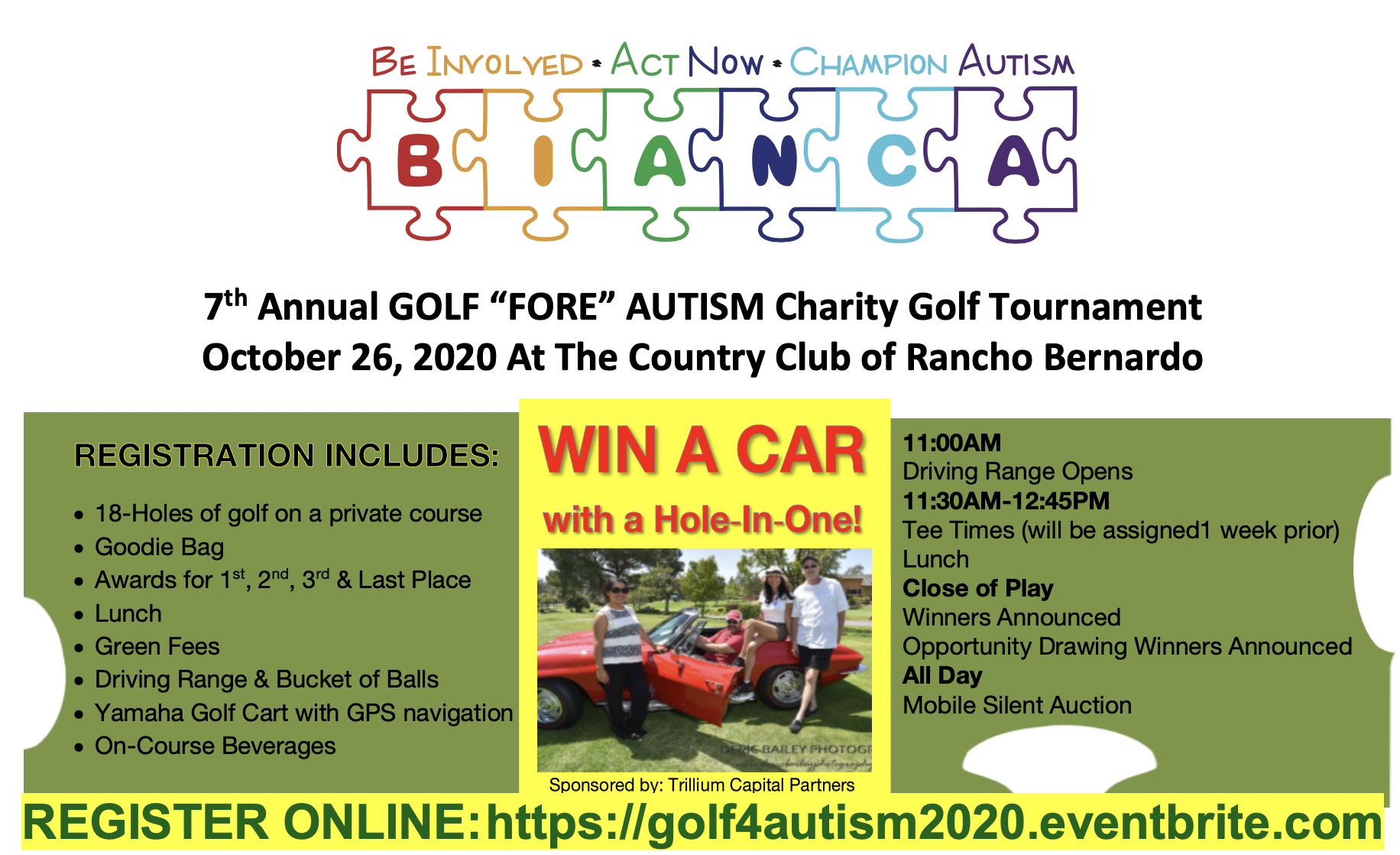 Golf FORE Autism 2020 Event